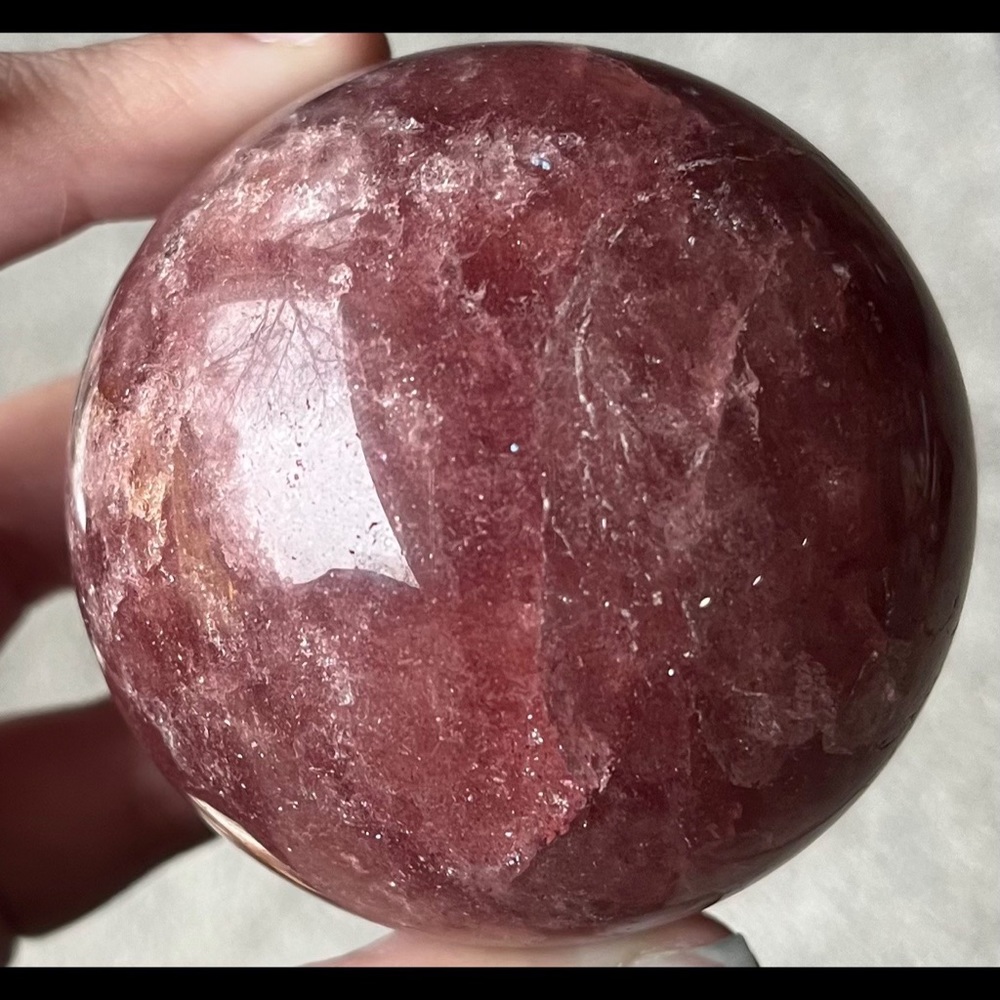 (RELISTED) Tanzberry Quartz Sphere - Picture 12 of 16